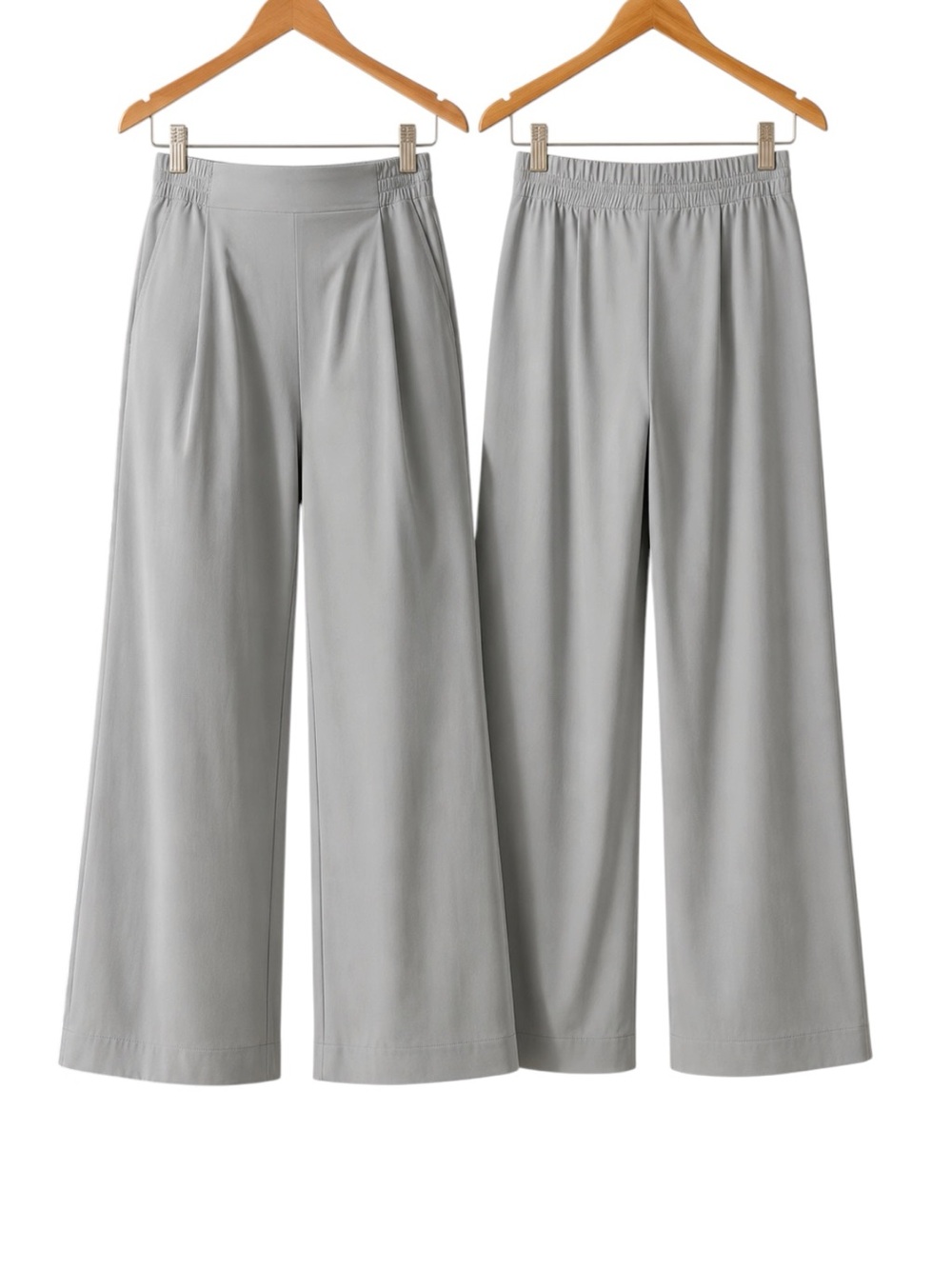 NWT HALARA Gray Wide Leg Lounge Pants - Picture 2 of 9